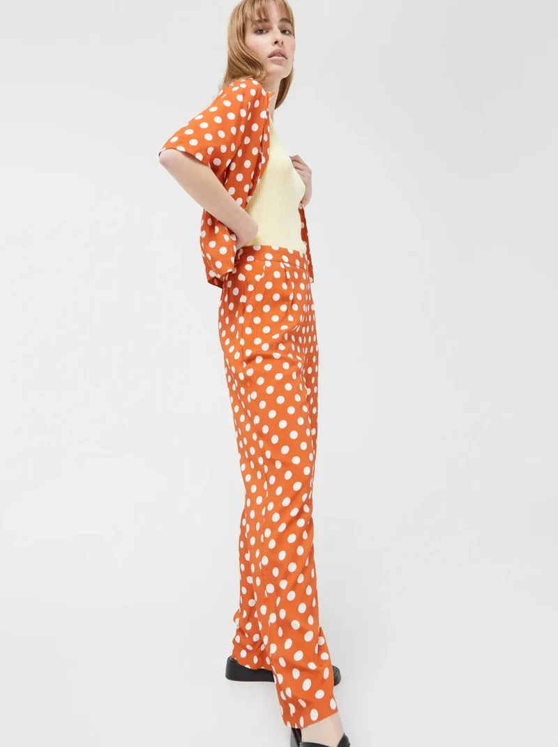 COMPANIA FANTASTICA Pantalon - Pois Orange
