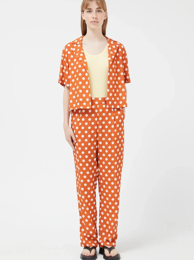 COMPANIA FANTASTICA Pantalon - Pois Orange
