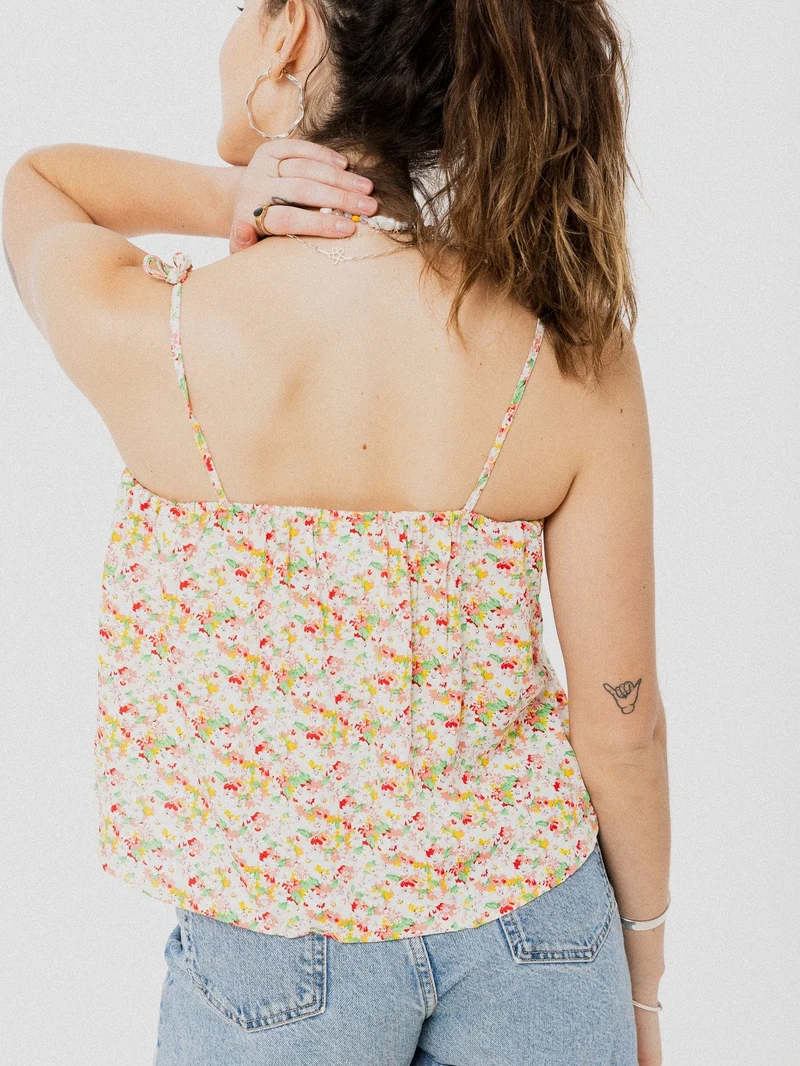 ANANAS BANANAS Camisole Isabella - Fleur blanc