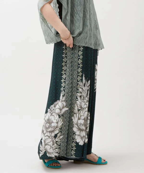 Pantalon large à imprimé Hmong