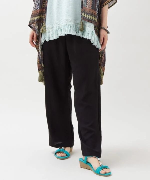 Pantalon décontracté en rayonne pour femme