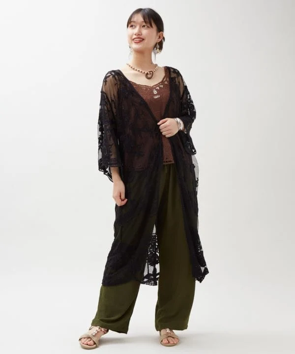 Pantalon décontracté en rayonne pour femme