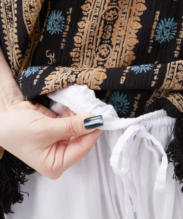 Pantalon décontracté en rayonne pour femme
