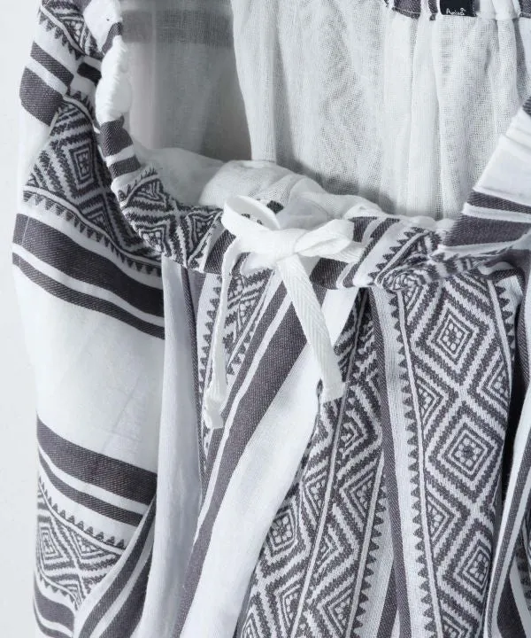 Pantalon rayé à jambes larges pour homme