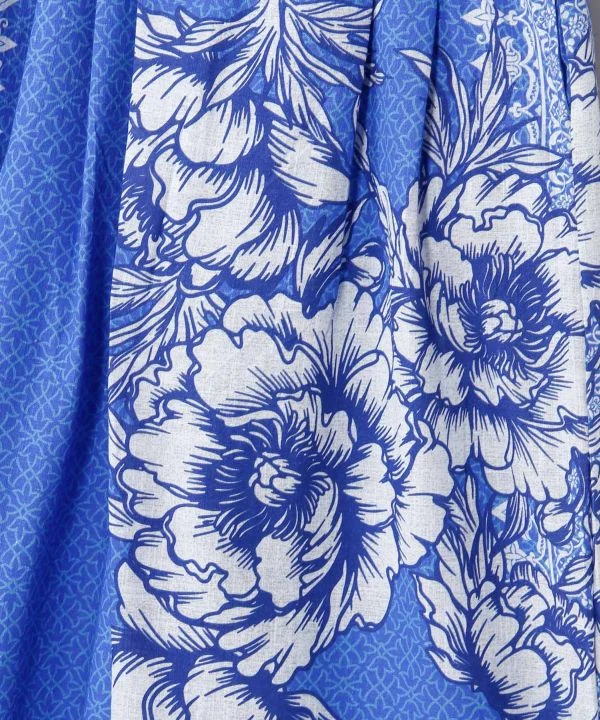 Pantalon en coton lotus style hakama