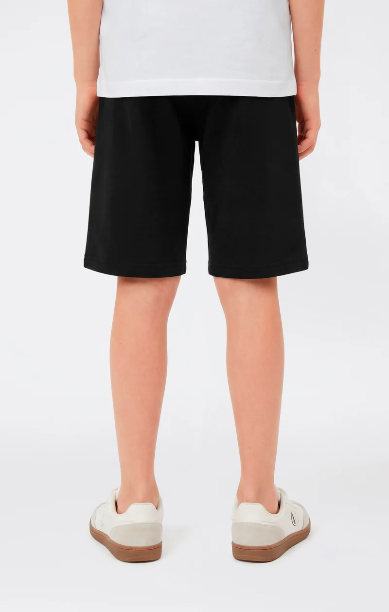 Boys’ Bermuda Shorts with Embroidered Maxi Logo Icons