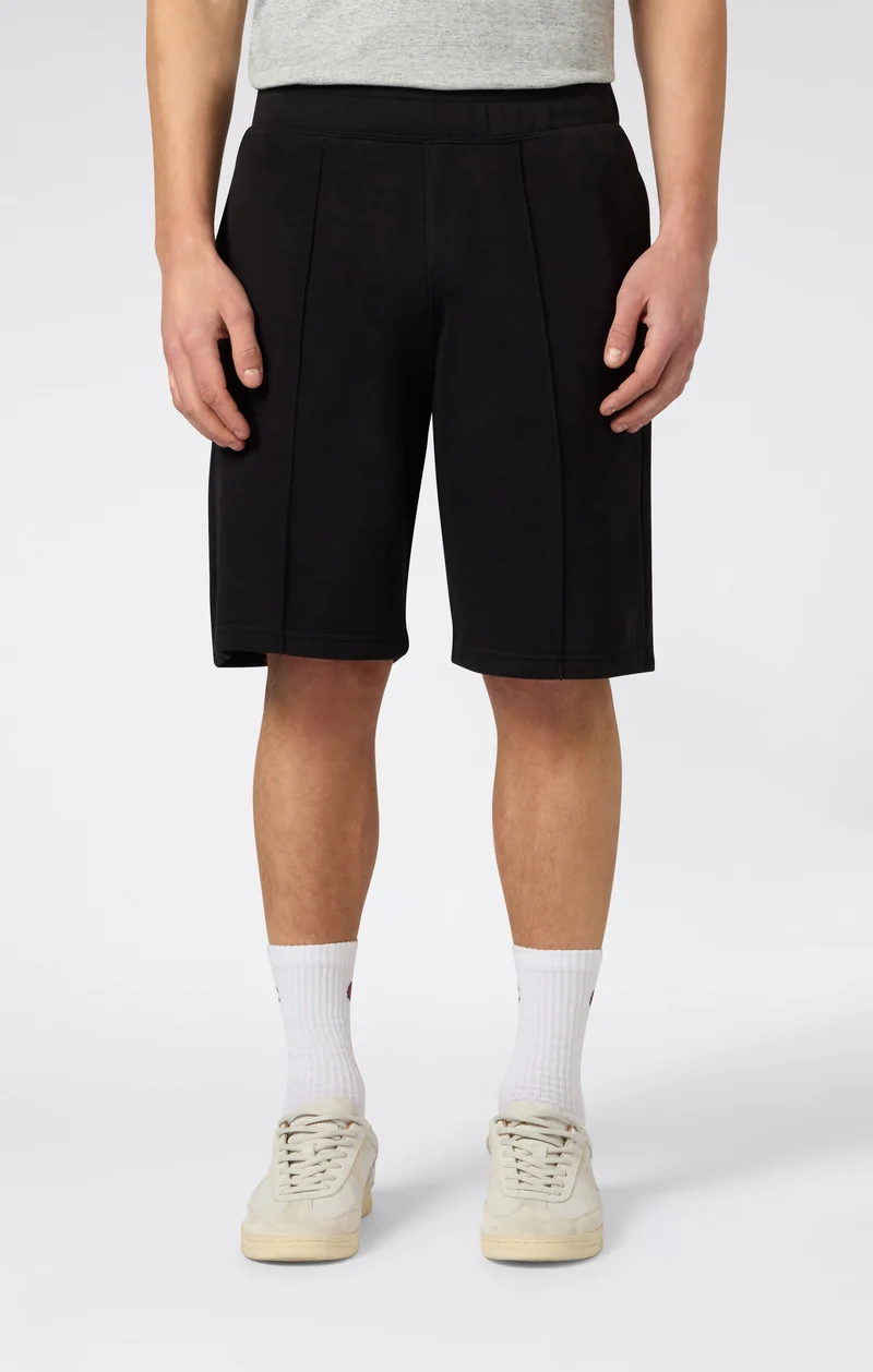 Men’s 9’’ Bermuda Shorts with Stitched Pintuck Icons