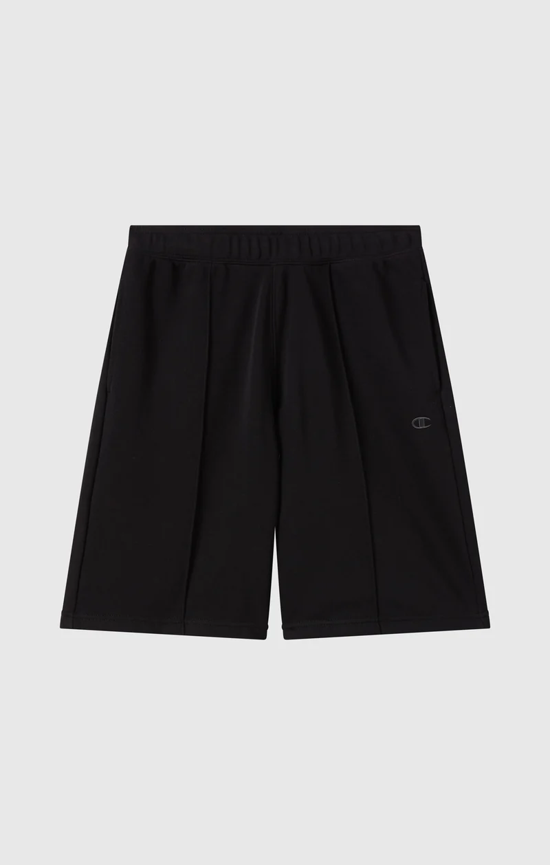 Men’s 9’’ Bermuda Shorts with Stitched Pintuck Icons