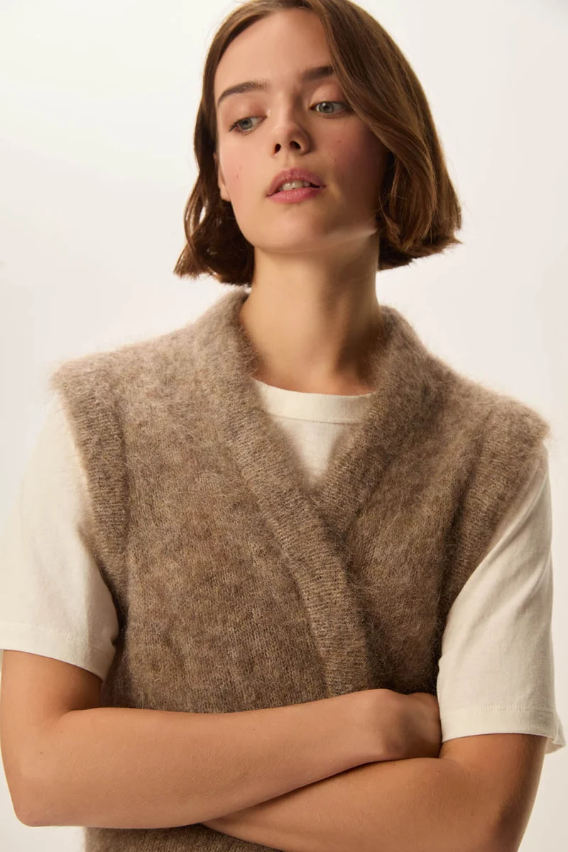 Gilet Alvine Loup