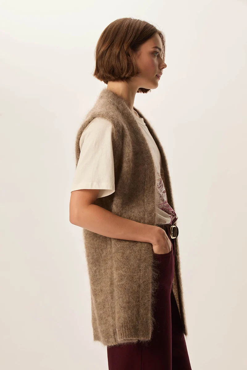 Gilet Alvine Loup