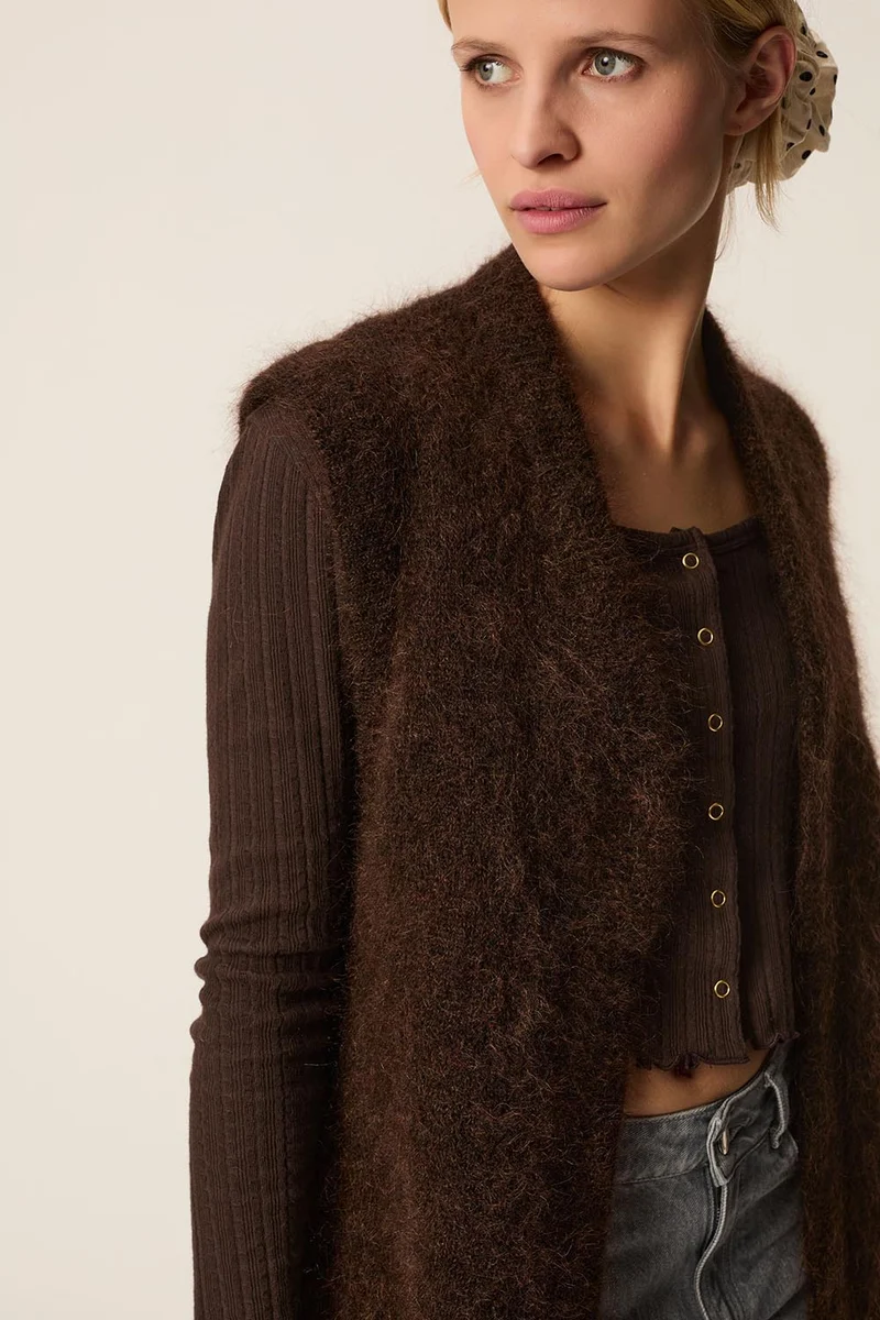 Gilet Alvine Coffee