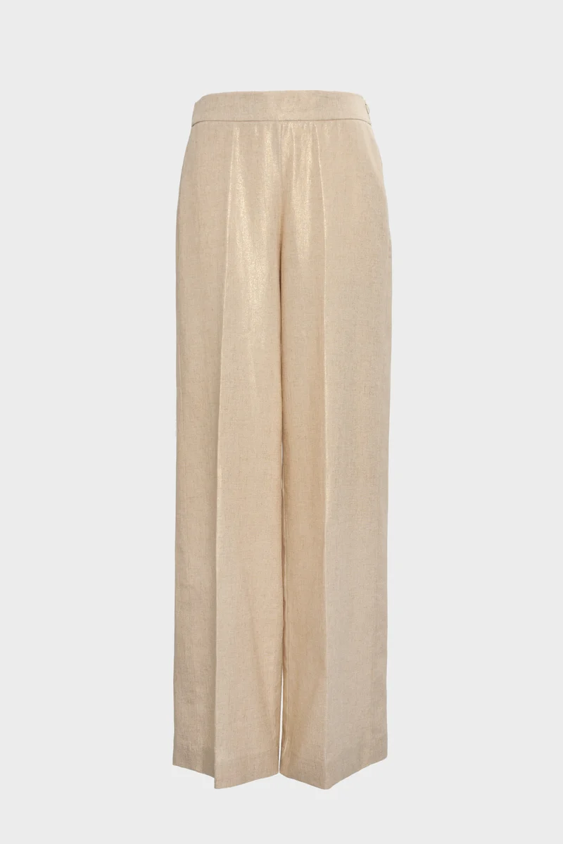 Pantalon en lin irisé