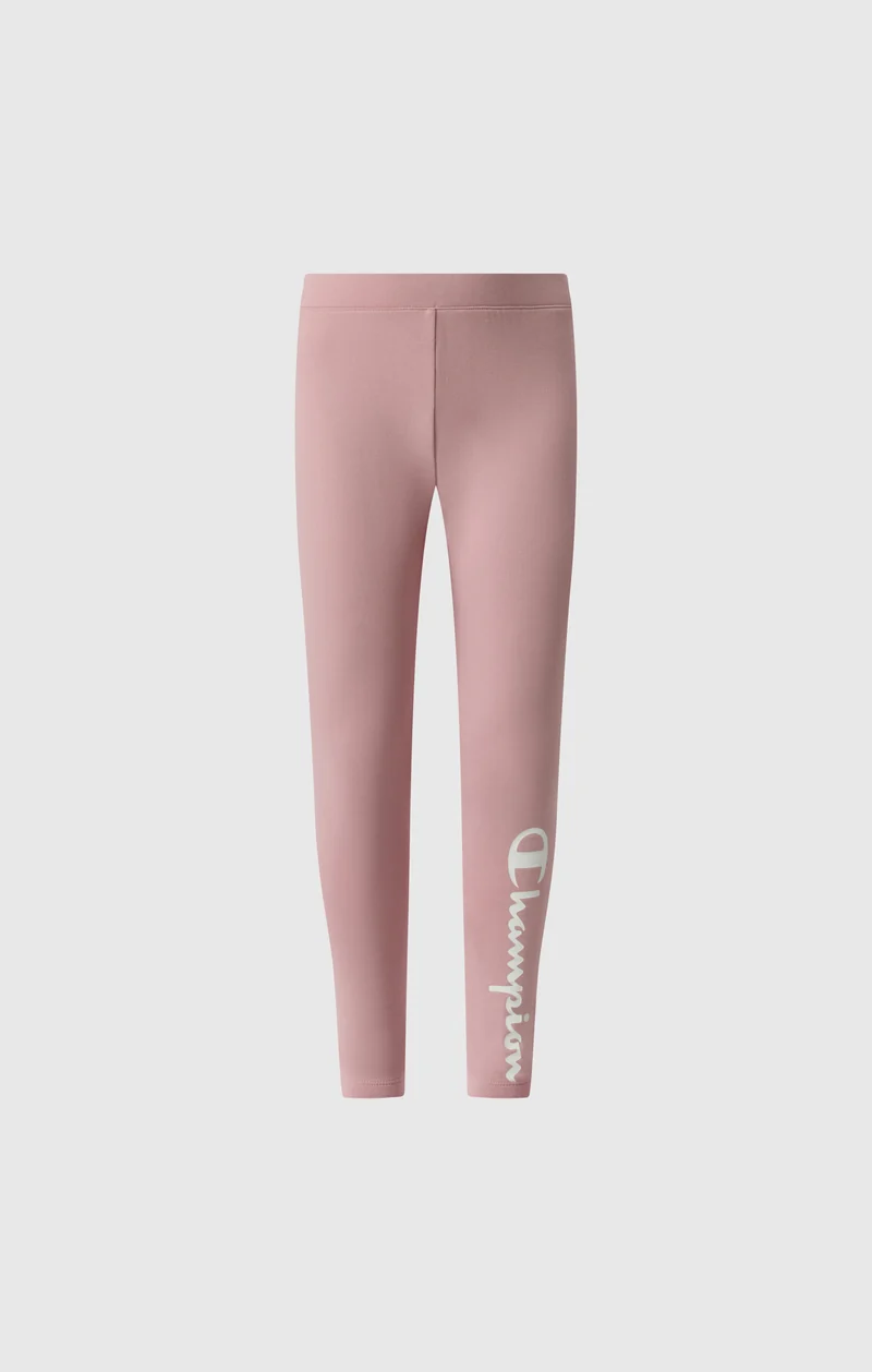Girls' Fleece Leggings Script Logo