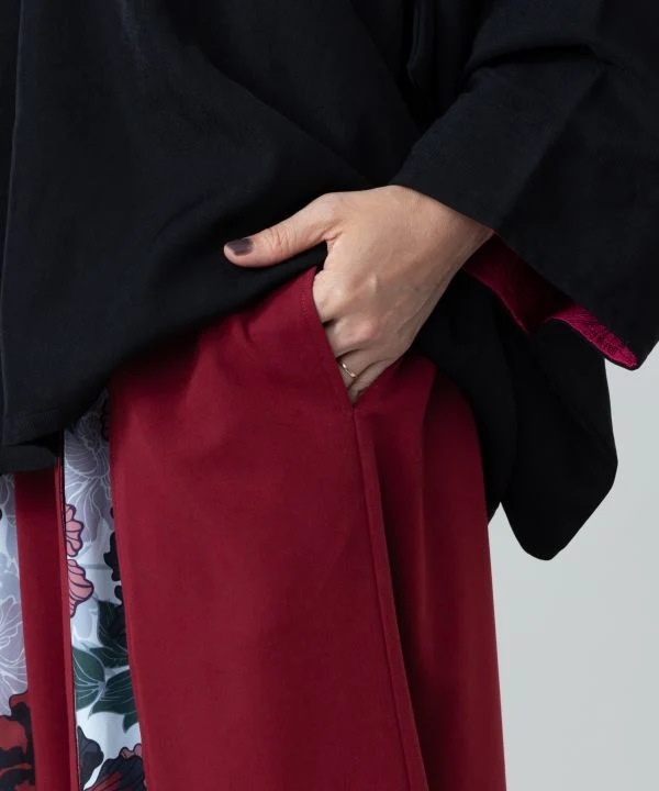 Pantalon large fleuri Hakkake