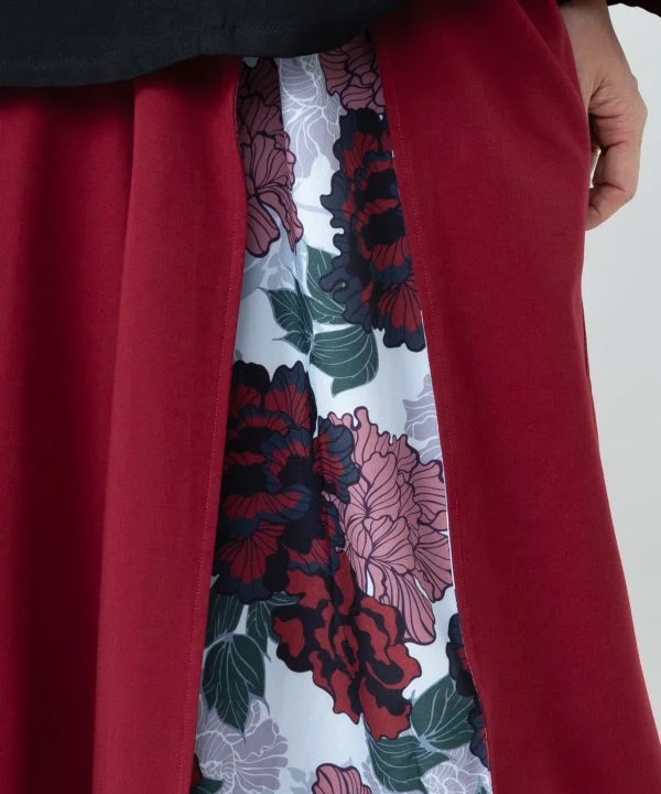 Pantalon large fleuri Hakkake