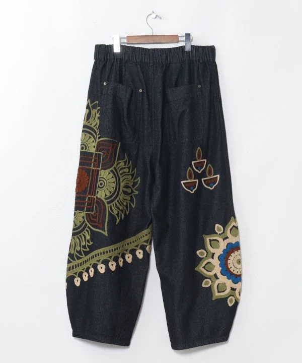Pantalon en denim brodé Ari pour homme
