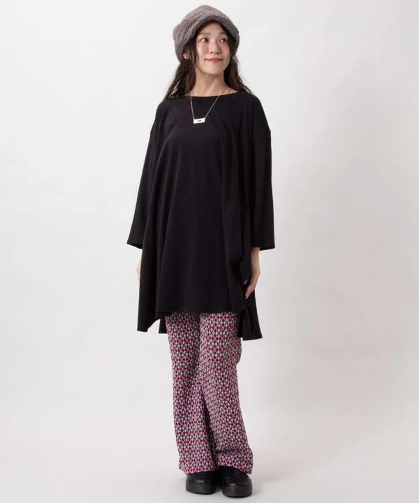 Pantalon bootcut géométrique coloré