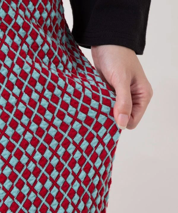 Pantalon bootcut géométrique coloré