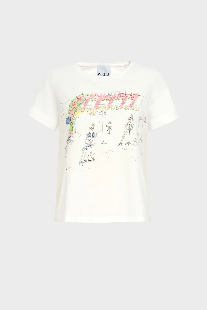 T-shirt Café des fleurs