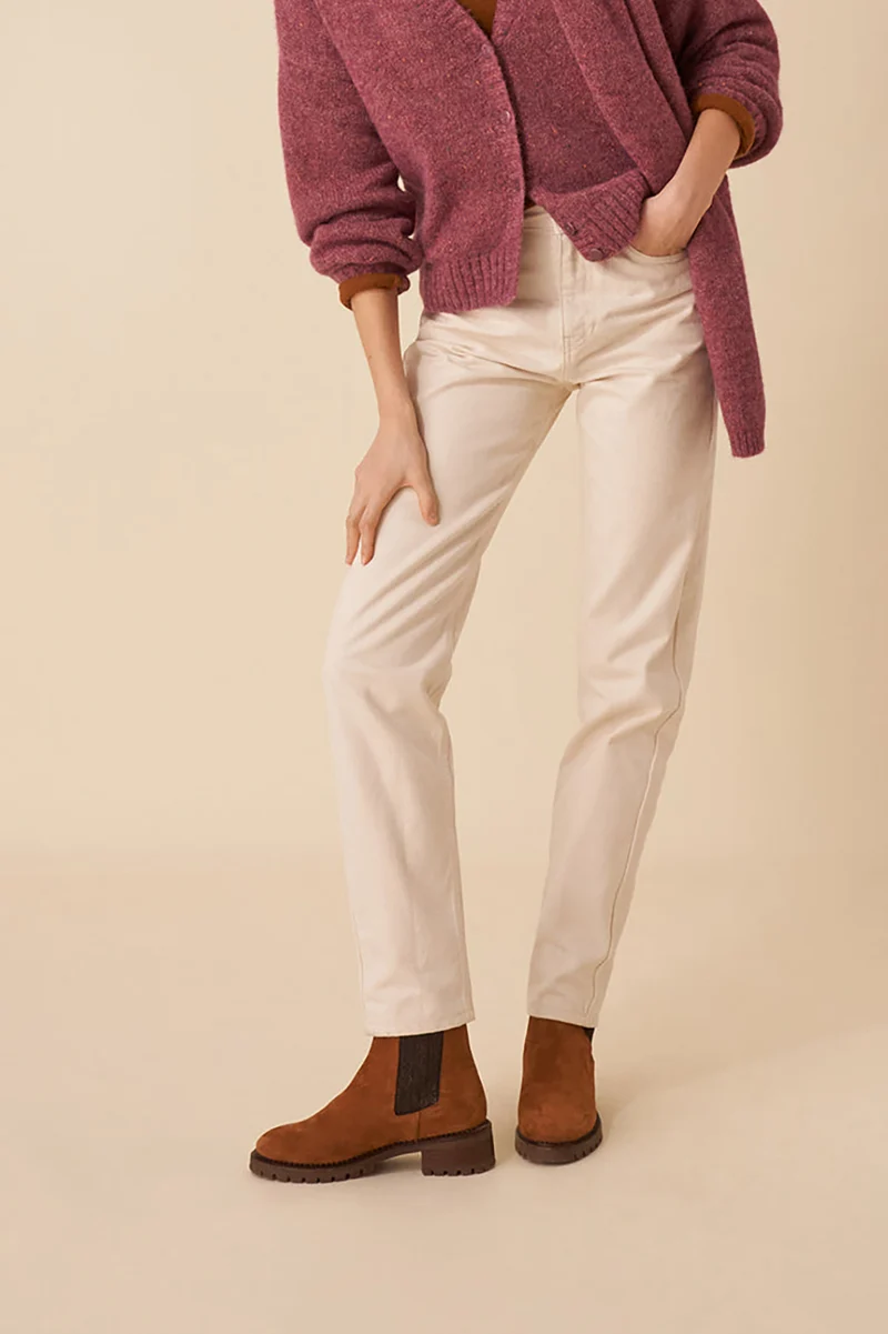 gilet bella praline boutonne