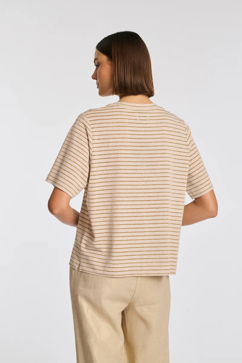 T-shirt rayé irisé