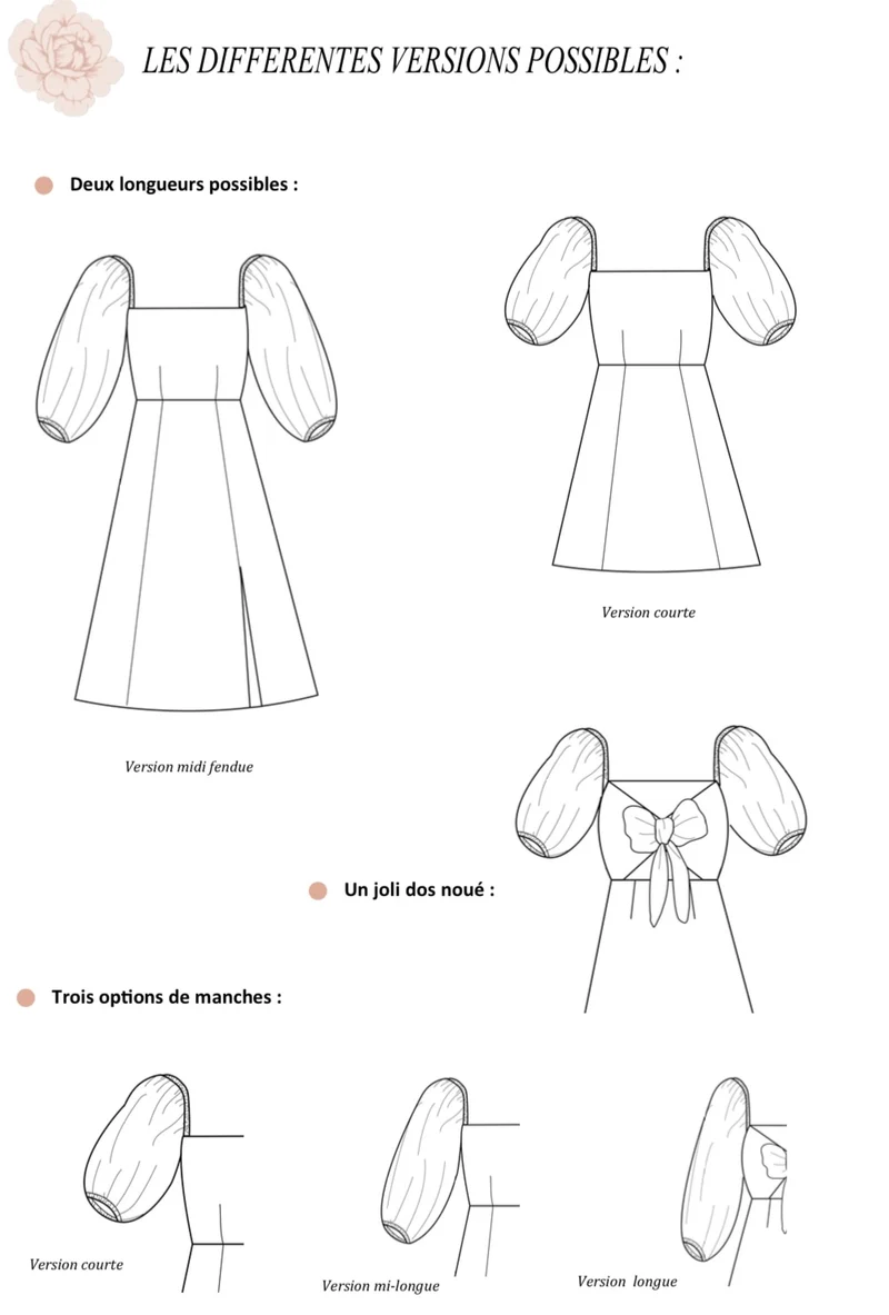 Patron de couture robe Tournesol