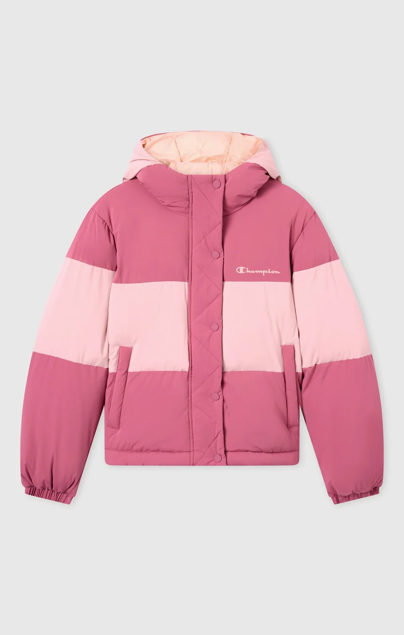 Women's Colour-Block Padded Hooded Jacket