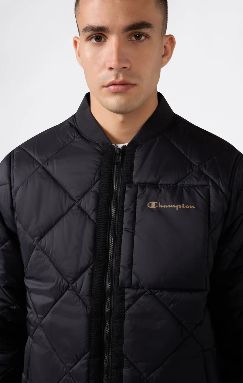 Men's Quilted Bomber Jacket