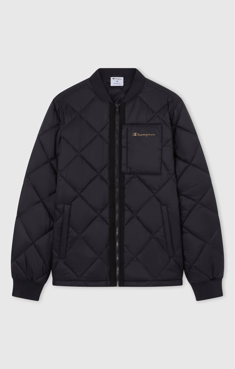 Men's Quilted Bomber Jacket