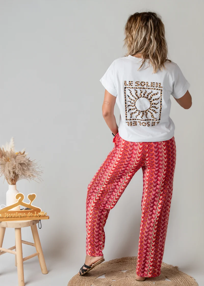 Pantalon fluide en maille crochet - INÈS