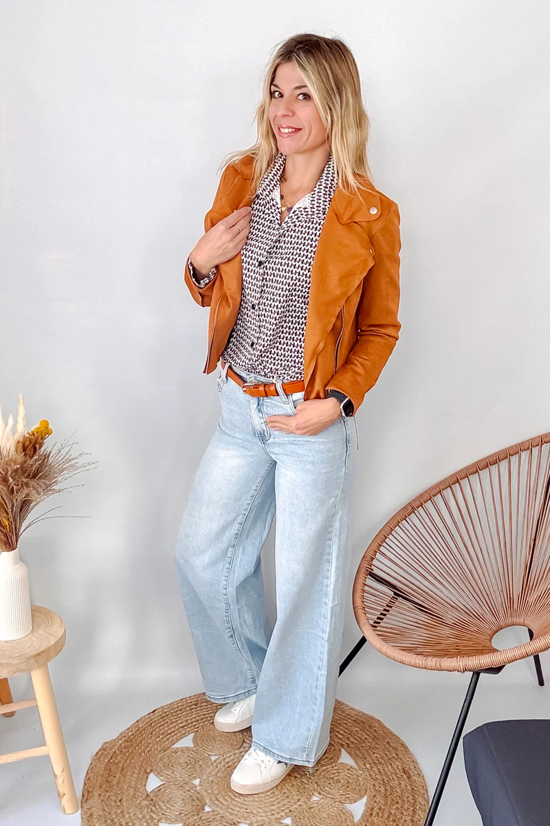 Jean wide leg bleu clair Warren