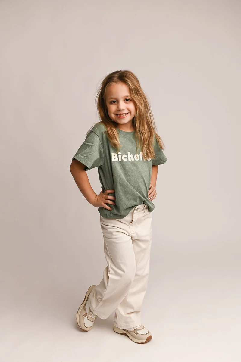 Jean large beige clair GIULIA -Enfant