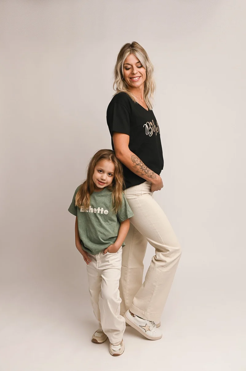 Jean large beige clair GIULIA -Enfant