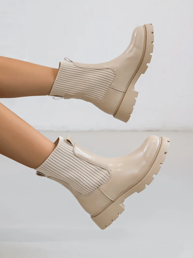 Bottines beige Leila
