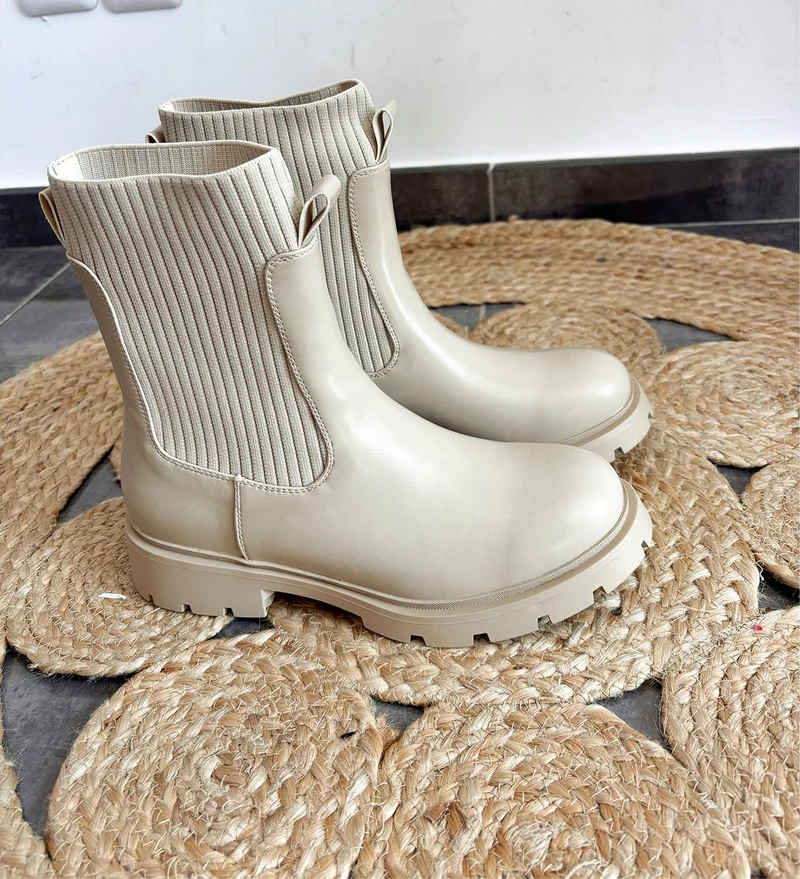 Bottines beige Leila