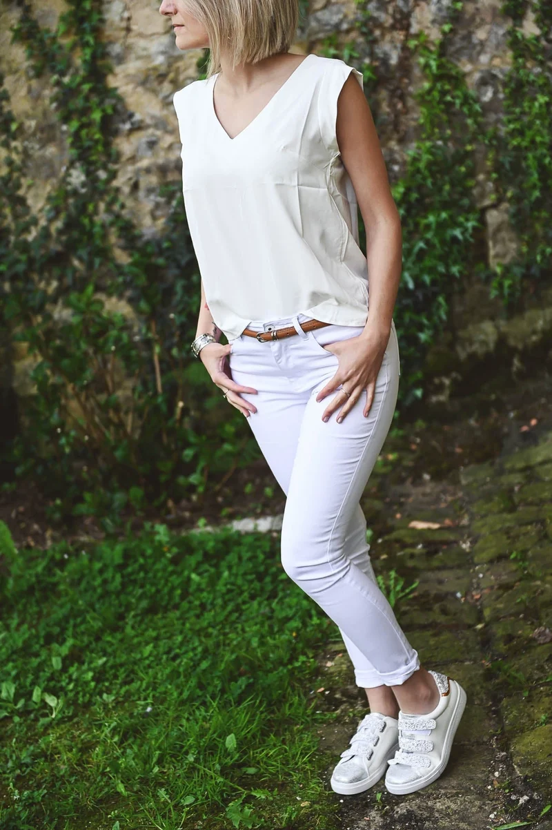 Skinny Alicia blanc