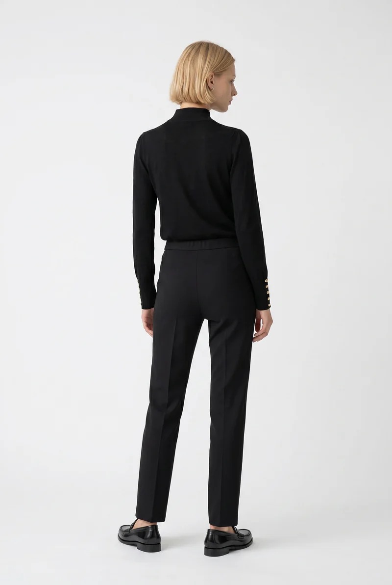 Pantalon à plis