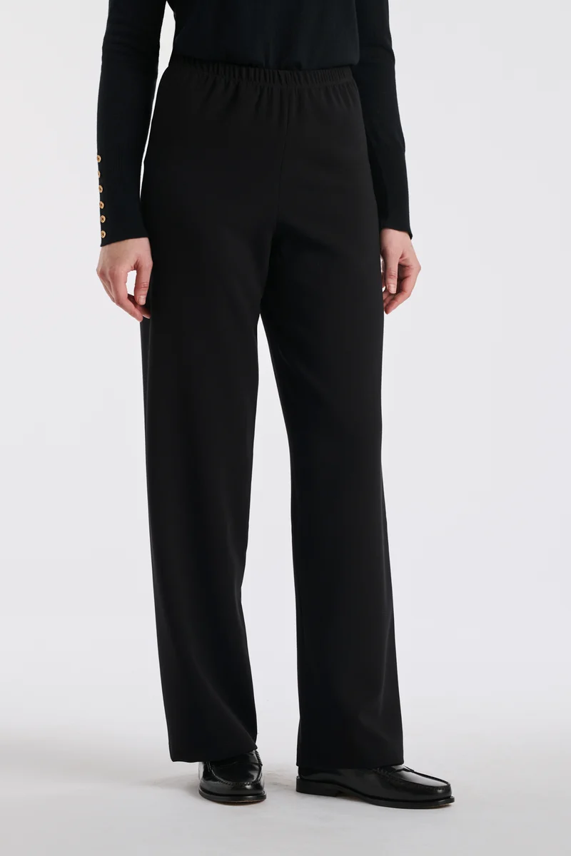 Pantalon large élastiqué