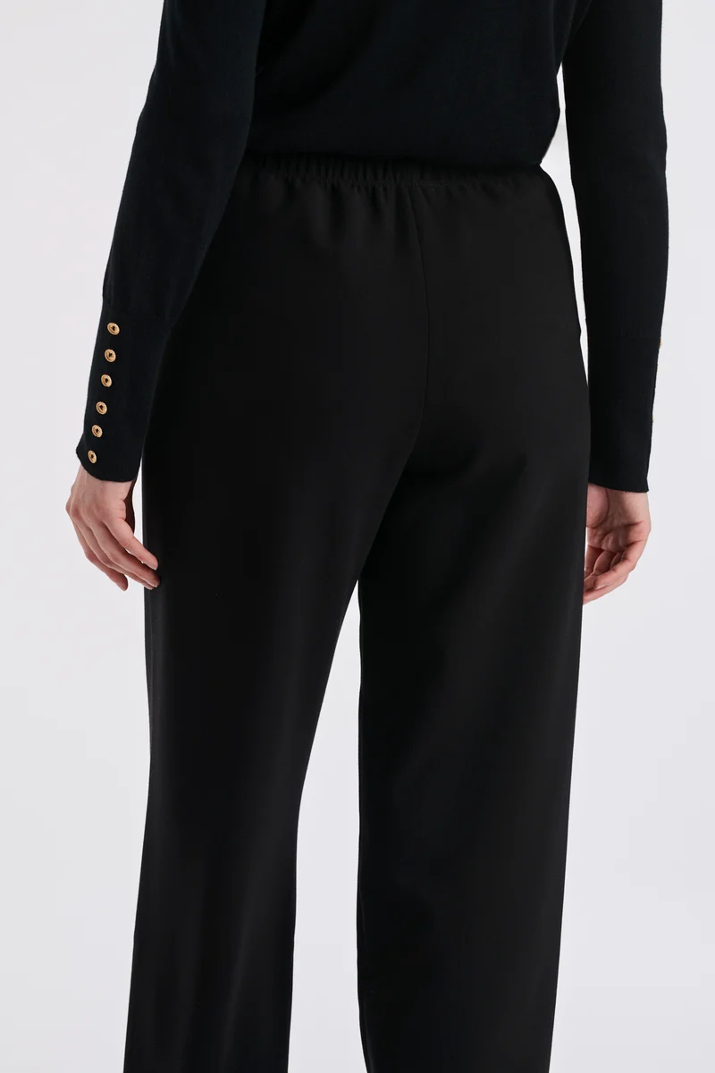 Pantalon large élastiqué