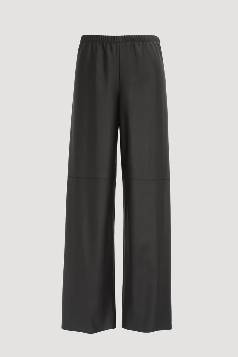 Pantalon large en éco-cuir