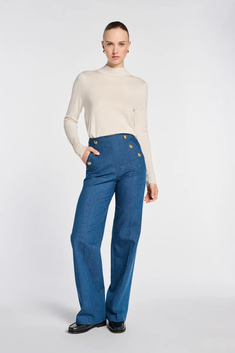Pantalon à pont