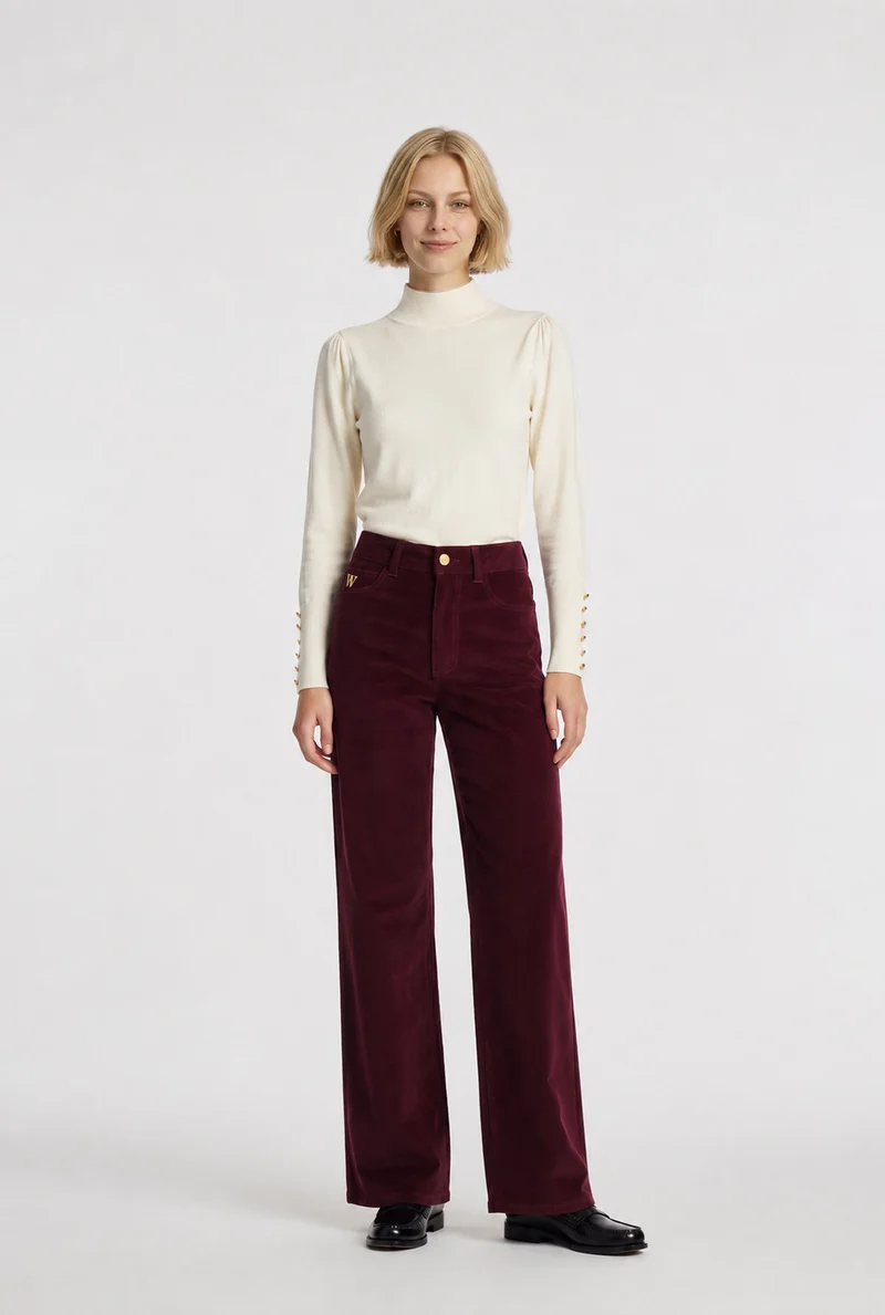 Jean large en velours