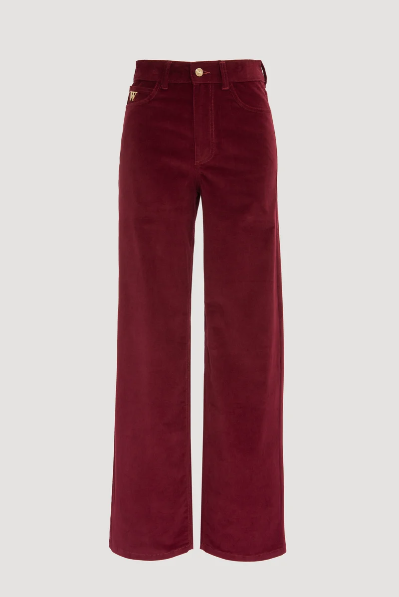 Jean large en velours
