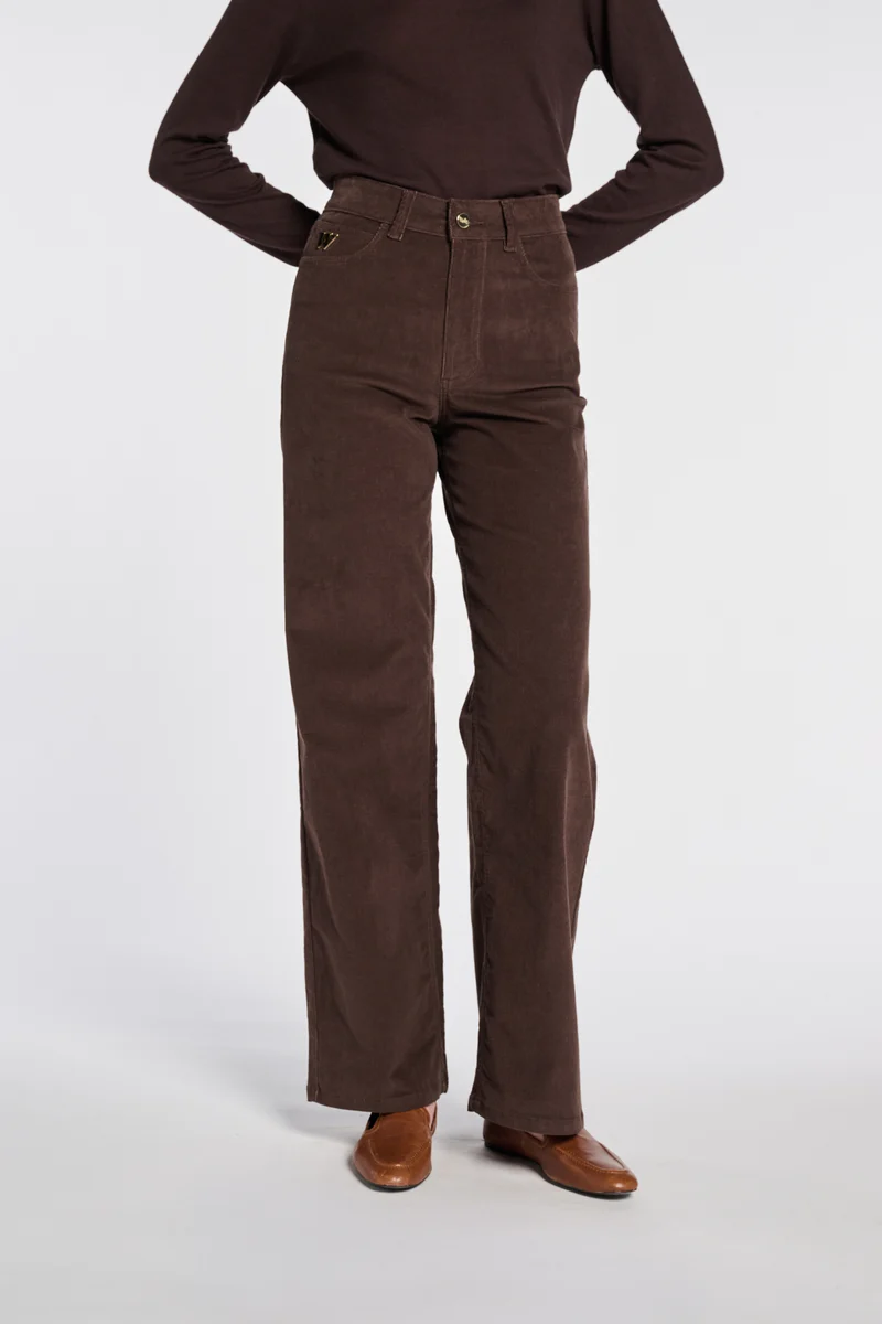 Jean large en velours