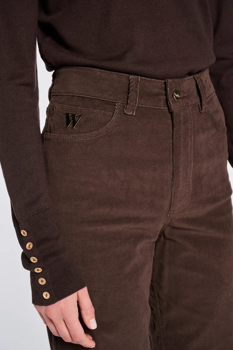 Jean large en velours