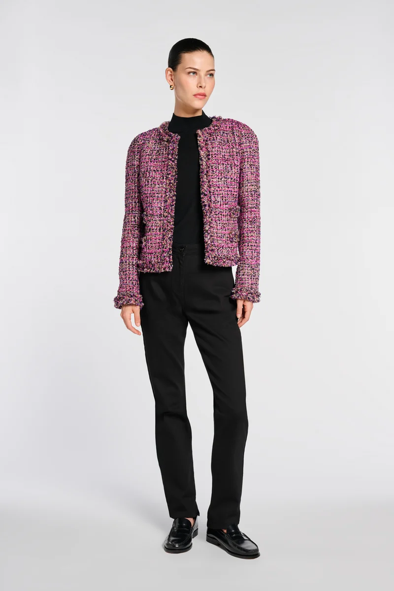 Veste en tweed irisée