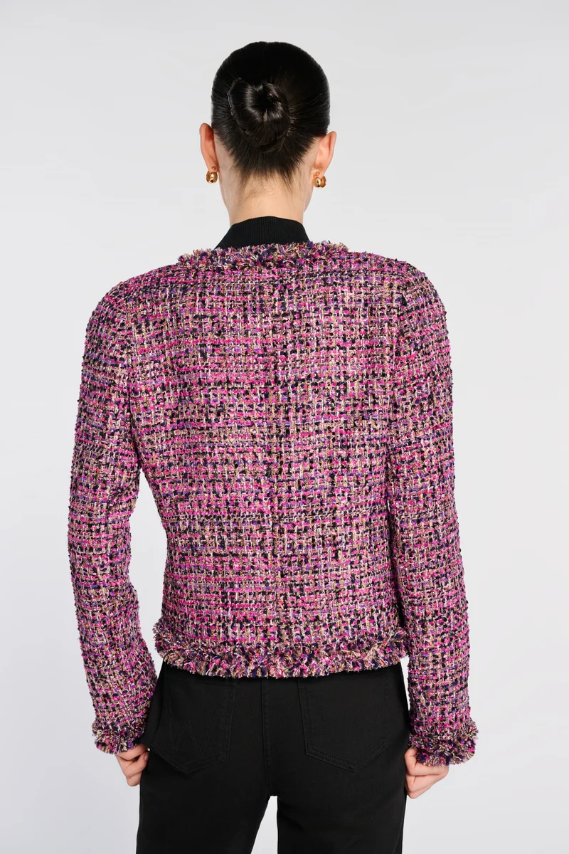 Veste en tweed irisée