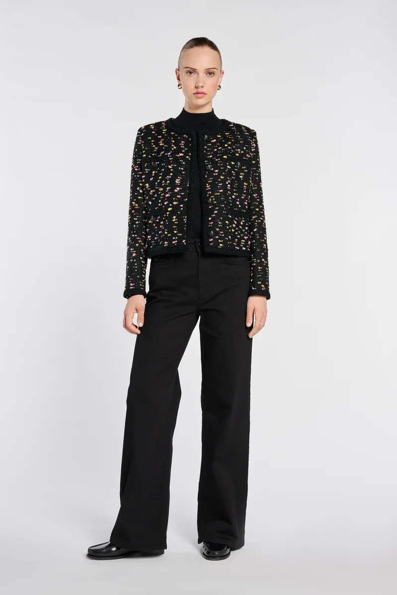 Veste en tweed fantaisie