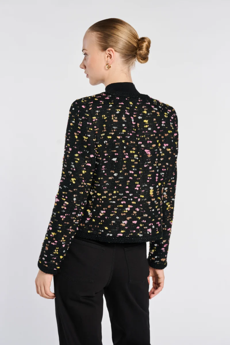 Veste en tweed fantaisie