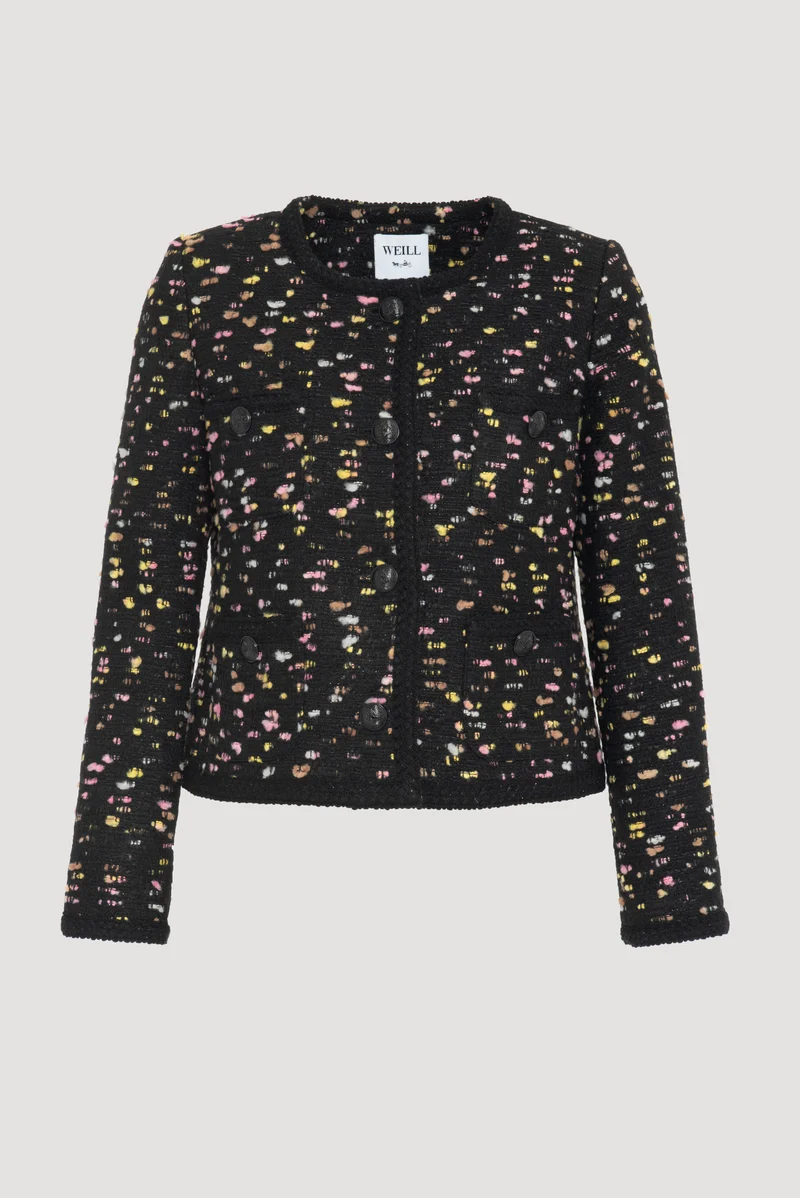 Veste en tweed fantaisie